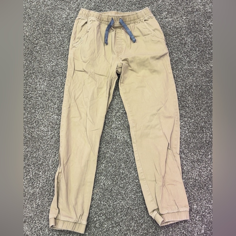 Wonder Nation Boys Tan Joggers with Drawstring